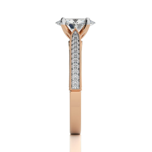 Heritage Oval Sparkle Diamond Engagement Ring