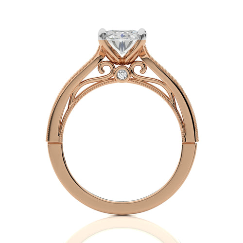 Heritage Oval Sparkle Lab Created Diamond Engagement Ring