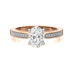Heritage Oval Sparkle Diamond Engagement Ring