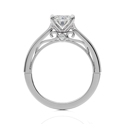 Heritage Oval Sparkle Lab Created Diamond Engagement Ring