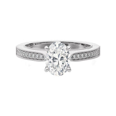 1 3/4 CT. Heritage Oval Sparkle Natural Diamond Engagement Ring