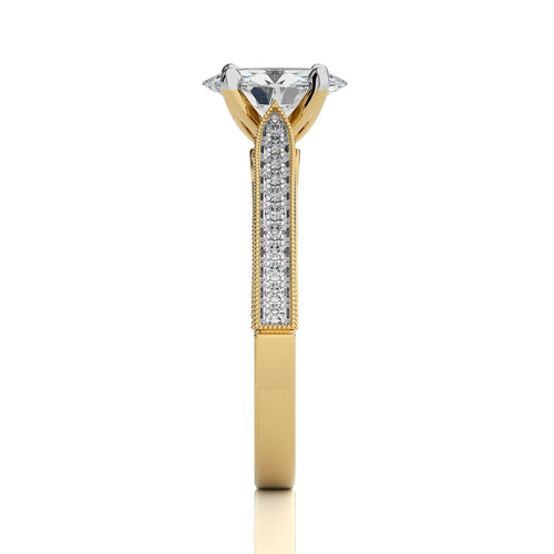 1 3/4 CT. Heritage Oval Sparkle Natural Diamond Engagement Ring