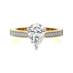Heritage Pear Sparkle Diamond Engagement Ring