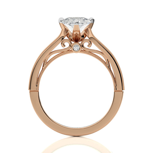 Heritage Pear Sparkle Diamond Engagement Ring