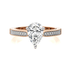 Heritage Pear Sparkle Diamond Engagement Ring