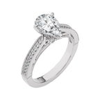 Heritage Pear Sparkle Diamond Engagement Ring