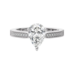 1 3/4 CT. Heritage Pear Sparkle Natural Diamond Engagement Ring