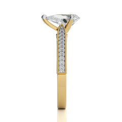 Heritage Pear Sparkle Diamond Engagement Ring