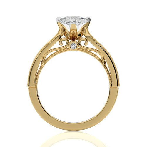 1 3/4 CT. Heritage Pear Sparkle Lab Created Diamond Engagement Ring