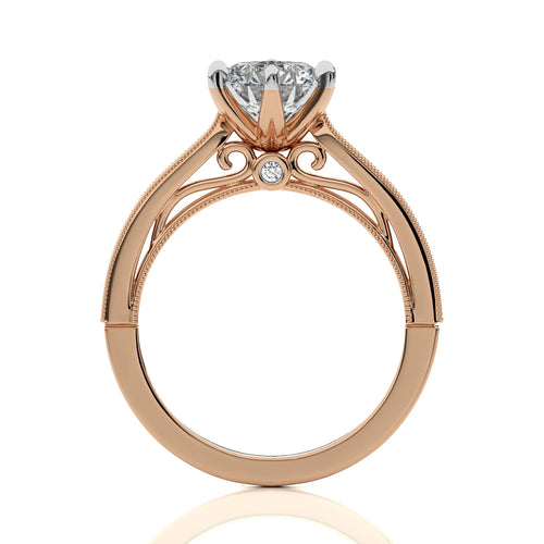 Heritage Round Sparkle Diamond Engagement Ring