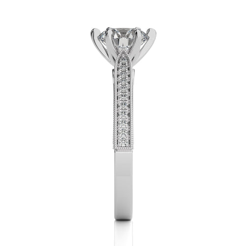 Heritage Round Sparkle Diamond Engagement Ring