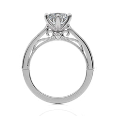 1 3/4 CT. Heritage Round Sparkle Natural Diamond Engagement Ring