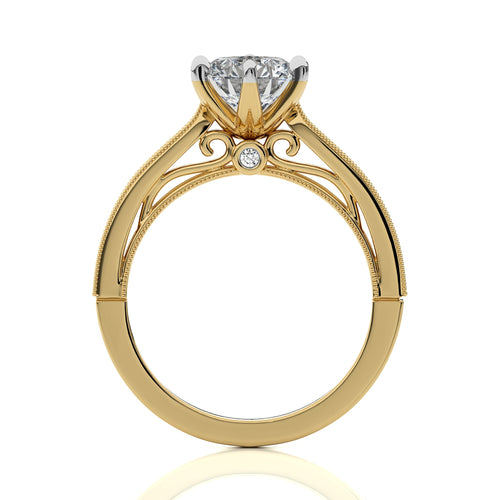 Heritage Round Sparkle Diamond Engagement Ring