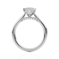 1 1/2 CT. Chic Magnificence Pear Natural Diamond Engagement Ring