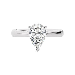 Chic Magnificence Pear Diamond Engagement Ring