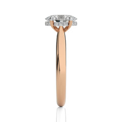 Chic Magnificence Oval Diamond Engagement Ring