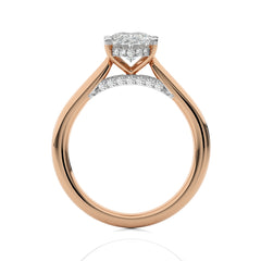 Chic Magnificence Oval Diamond Engagement Ring