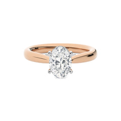 1 1/2 CT. Chic Magnificence Oval Lab Created Diamond Engagement Ring