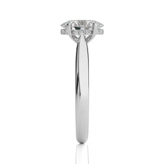 Chic Magnificence Oval Diamond Engagement Ring