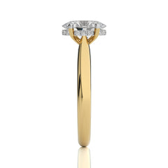 1 1/2 CT. Chic Magnificence Oval Natural Diamond Engagement Ring