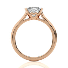 1 1/2 CT. Unfading Grace Bezel Set Knife Edge Cushion Lab Created Diamond Engagement Ring