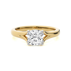 1 1/2 CT. Iconic Solitaire Split Shank Cushion Lab Created Diamond Engagement Ring