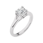 Iconic Solitaire Split Shank Cushion Diamond Engagement Ring
