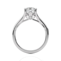 1 1/2 CT. Iconic Solitaire Split Shank Cushion Lab Created Diamond Engagement Ring