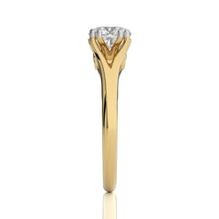 1 1/2 CT. Iconic Solitaire Split Shank Cushion Natural Diamond Engagement Ring