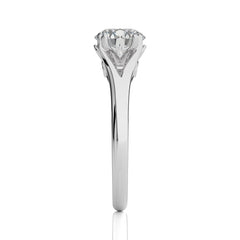 Iconic Solitaire Split Shank Round Diamond Engagement Ring