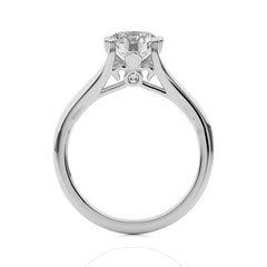 Iconic Solitaire Split Shank Round Diamond Engagement Ring