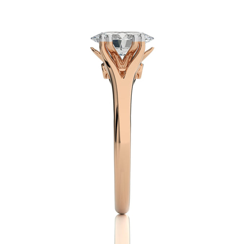 1 1/2 CT. Iconic Solitaire Split Shank Oval Natural Diamond Engagement Ring