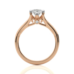 Iconic Solitaire Split Shank Oval Diamond Engagement Ring