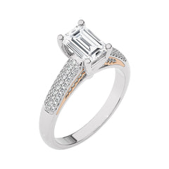 Contemporary Solitaire Diamond Engagement Ring