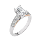 Contemporary Solitaire Diamond Engagement Ring