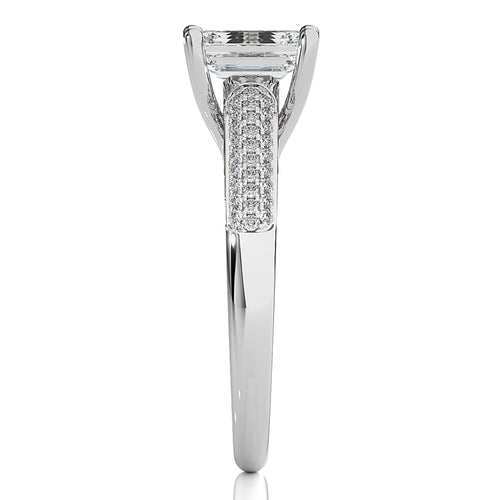 Contemporary Solitaire Diamond Engagement Ring