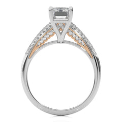 Contemporary Solitaire Diamond Engagement Ring