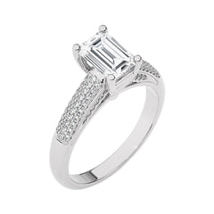 Contemporary Solitaire Diamond Engagement Ring