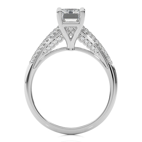 Contemporary Solitaire Diamond Engagement Ring
