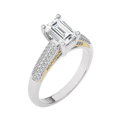 Contemporary Solitaire Diamond Engagement Ring