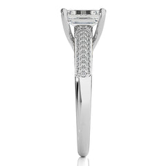 Contemporary Solitaire Diamond Engagement Ring