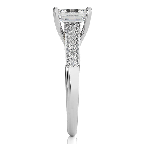 Contemporary Solitaire Diamond Engagement Ring