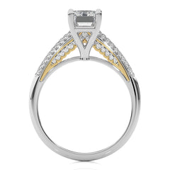 Contemporary Solitaire Diamond Engagement Ring