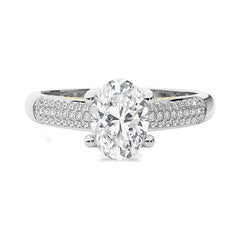 Contemporary Solitaire Diamond Engagement Ring