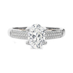 Contemporary Solitaire Diamond Engagement Ring