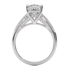 Contemporary Solitaire Diamond Engagement Ring