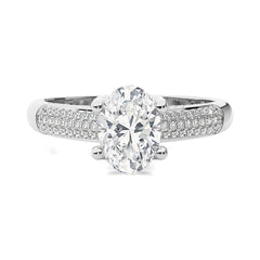 Contemporary Solitaire Diamond Engagement Ring