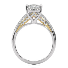 Contemporary Solitaire Diamond Engagement Ring