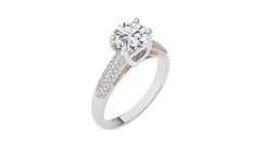 Contemporary Solitaire Diamond Engagement Ring