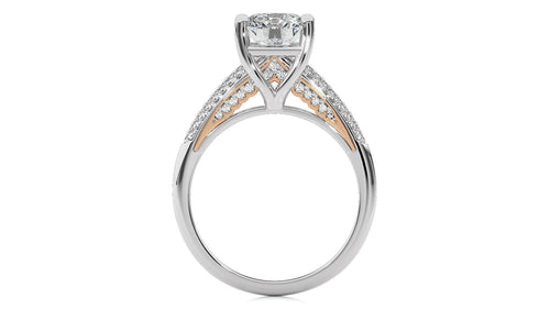 Contemporary Solitaire Diamond Engagement Ring